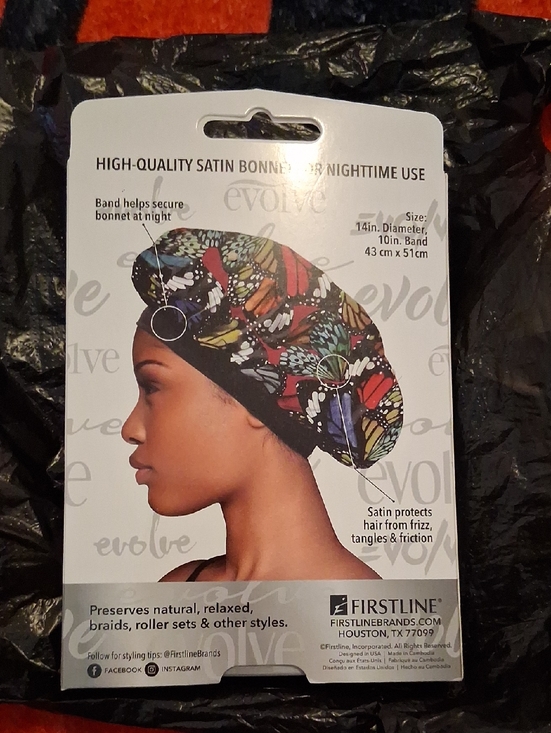 Accessories - Evolve High-Quality Satin Bonnet - Multicolor Floral Print